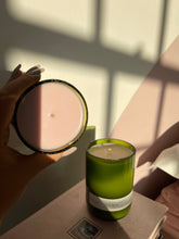 Load image into Gallery viewer, recycled glass candle
